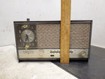 Vintage 1961ZENITH Model A-466-A Brown Wood FM-AM SOLID STATE ALARM CLOCK