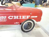 Vintage AMF RED Fire Chief No. 503 pedal toy car Survivor Fire Truck 1960's Unre