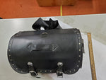 Harley-Davidson black leather Sissy bar bag luggage case