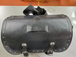 Harley-Davidson black leather Sissy bar bag luggage case