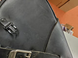 Harley-Davidson Sportster black leather saddlebags luggage case 2004 & up