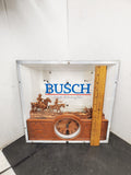 Busch Beer Western theme wall clock Sign Advertising Tavern Breweriana Man Cave!