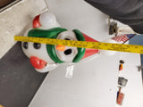 Vintage 23"Christmas décor blow mold general foam plastics snow man carrot nose