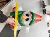 Vintage 23"Christmas décor blow mold general foam plastics snow man carrot nose
