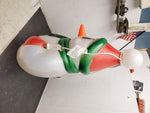 Vintage 23"Christmas décor blow mold general foam plastics snow man carrot nose