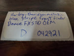 Harley-Davidson metallic blue with blue stripe front fender Deuce FXSTD OEM