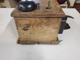 Vintage General Communication Productions wooden crank telephone Antique collect