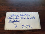 Vintage Western Electronic crank wall telephone Antique collectable no innards