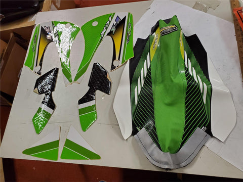 2001 Ultra KX 85 V2 N-graphics & seat cover KX85 Kawasaki Rough rider 3D Grip