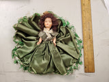 Vtg. A Cutie Doll Catalog no, 300 Green dress Movable head arms open/close eyes