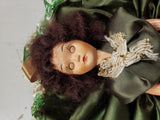 Vtg. A Cutie Doll Catalog no, 300 Green dress Movable head arms open/close eyes