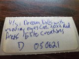 Vtg. Dream Dolls with moving eyes Cat. 2022 Red Dress Elite Creations INC. NYC