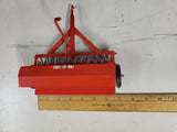 Vtg. Carter Tru-Scale Red Metal Toy Tractor Attachment 409 Grain Drill - Planter