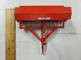 Vtg. Carter Tru-Scale Red Metal Toy Tractor Attachment 409 Grain Drill - Planter