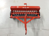 Vtg. Carter Tru-Scale Red Metal Toy Tractor Attachment 409 Grain Drill - Planter