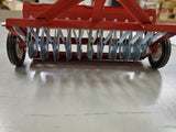 Vtg. Carter Tru-Scale Red Metal Toy Tractor Attachment 409 Grain Drill - Planter