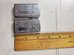 Zippo lighter set of 2 chrome w design bth sides spot for engraving Bradford, Pa
