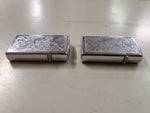 Zippo lighter set of 2 chrome w design bth sides spot for engraving Bradford, Pa