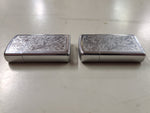 Zippo lighter set of 2 chrome w design bth sides spot for engraving Bradford, Pa