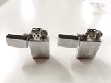 Zippo lighter set of 2 chrome w design bth sides spot for engraving Bradford, Pa