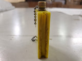 Vtg. Japan Permanent Match Mitsugiri MFG Yellow Key Chain 1950's