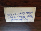 Vtg. Japan Permanent Match Mitsugiri MFG Yellow Key Chain 1950's
