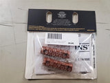 New Harley-Davidson foot peg insert kit trim pcs brushed orange 50500939 Softail