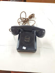 Vtg Bell System Western Electric F1 Black Hotel Desk Telephone no dialer Phone
