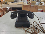 Vtg Bell System Western Electric F1 Black Hotel Desk Telephone no dialer Phone