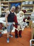 Vtg 1964 Mechanical Santa Clause Gimbels Store Display Harold Gale Christmas dec