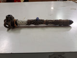 Vtg Novelty Peace Pipe Lapis Stone Leather Clay Claw Hide wooden 11 1/2"