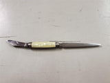 Vintage imperial small letter opener w knife blade in pearl handle
