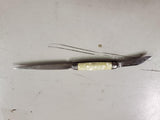 Vintage imperial small letter opener w knife blade in pearl handle
