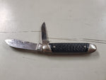 Vtg prov cut co pocket knife prov r1 2 blades black handle camping survival hunt