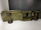 1930's VINTAGE BUDDY L ARMY TRUCK AND TRANSPORT TRAILER RARE ORIGINAL CANVAS