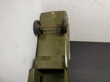 1930's VINTAGE BUDDY L ARMY TRUCK AND TRANSPORT TRAILER RARE ORIGINAL CANVAS