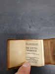RARE VINTAGE THE LITTLE WEBSTER DICTIONARY LEATHER BOUND BY JACOB, GERH BOOK