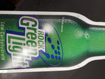2003 Rolling Rock Green Light Metal bottle Sign 36 x 10" LATROBE BREWING COMPANY