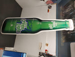 2003 Rolling Rock Green Light Metal bottle Sign 36 x 10" LATROBE BREWING COMPANY