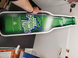 2003 Rolling Rock Green Light Metal bottle Sign 36 x 10" LATROBE BREWING COMPANY