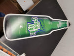 2003 Rolling Rock Green Light Metal bottle Sign 36 x 10" LATROBE BREWING COMPANY