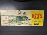 VTG GUILLOWS KIT 202 FLYING MODEL KIT BRITISH S.E.5A WW1 FIGHTER 24"WIING SPAN