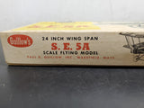 VTG GUILLOWS KIT 202 FLYING MODEL KIT BRITISH S.E.5A WW1 FIGHTER 24"WIING SPAN