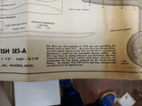 VTG GUILLOWS KIT 202 FLYING MODEL KIT BRITISH S.E.5A WW1 FIGHTER 24"WIING SPAN