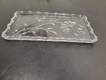 Princess House 24% Glass Lead Crystal Tray Germany Butter Soap Decorative Tip