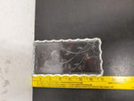 Princess House 24% Glass Lead Crystal Tray Germany Butter Soap Decorative Tip