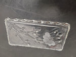 Princess House 24% Glass Lead Crystal Tray Germany Butter Soap Decorative Tip
