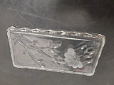 Princess House 24% Glass Lead Crystal Tray Germany Butter Soap Decorative Tip
