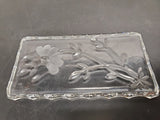 Princess House 24% Glass Lead Crystal Tray Germany Butter Soap Decorative Tip