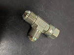 Hydraulic Hose Adapter T Compression Fitting Carbon Steel 3/4 Orb Male A B C